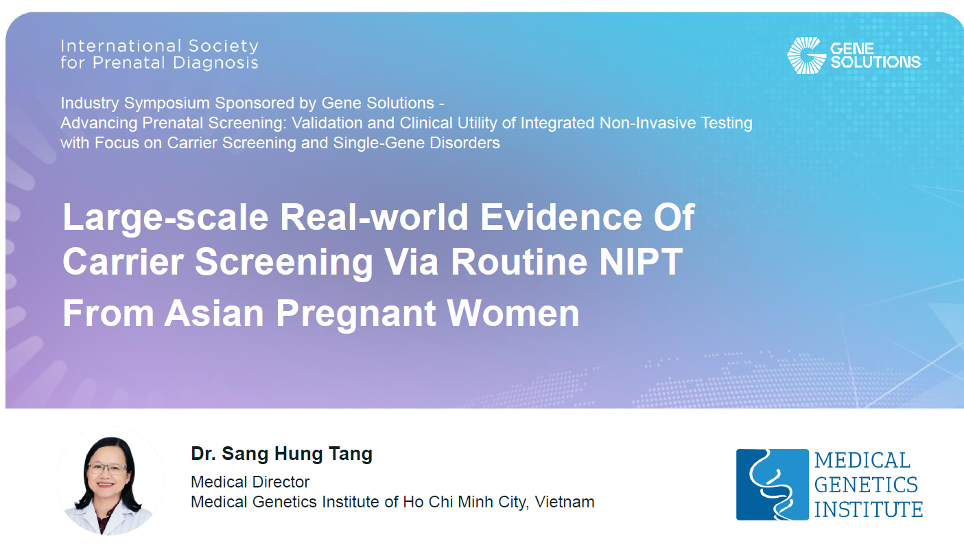 2-1784884892731986317668 Gene Solutions giới thiệu nhiều nghiên cứu nổi bật về y học hệ gen tại Hội nghị ISPD 2026- Ảnh 2.