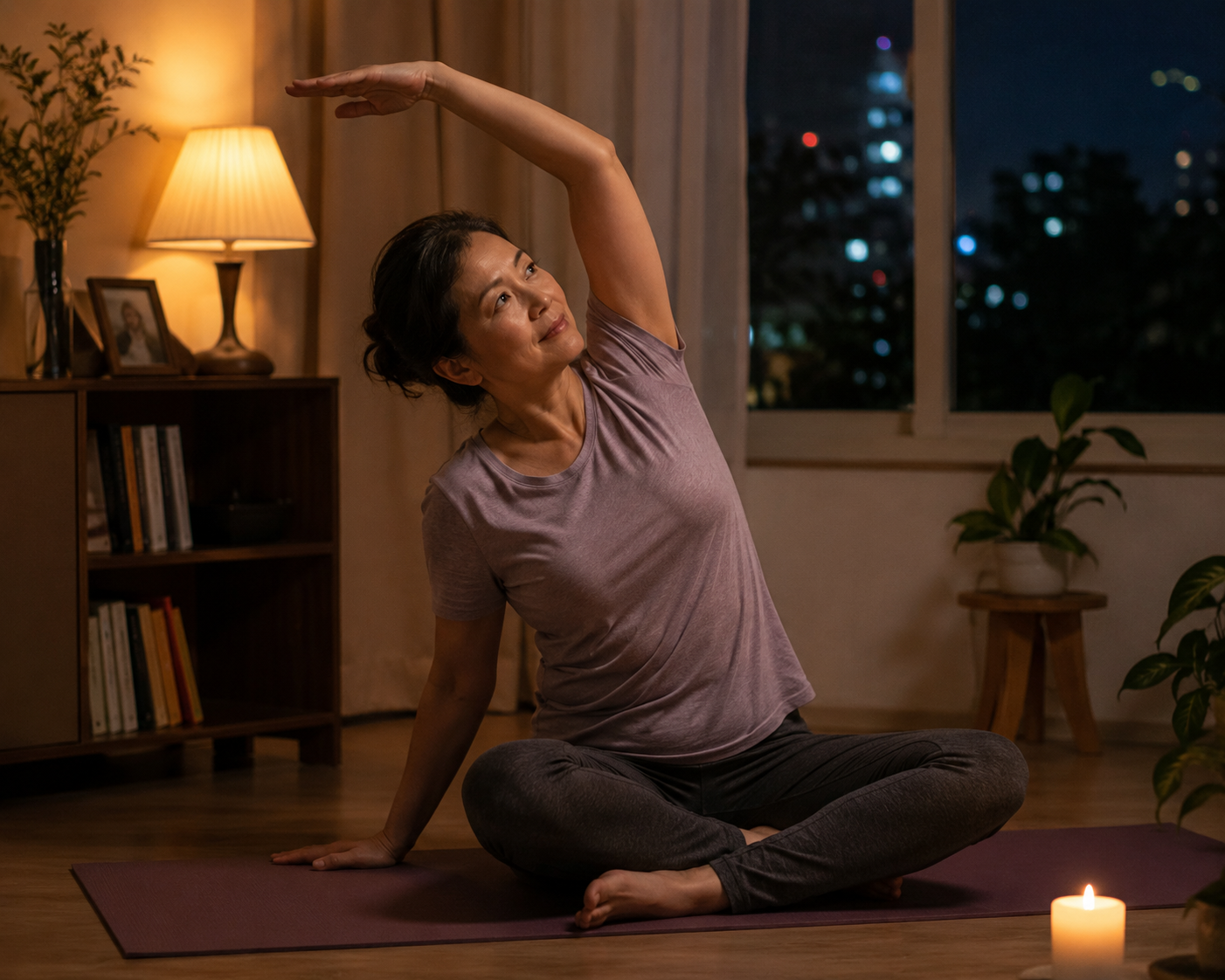 chatgpt-image-jul-22-2026-111044-am-1784693455704184237160 10 phút yoga trước khi đi ngủ có thể mang lại những lợi ích gì? - Ảnh 1.
