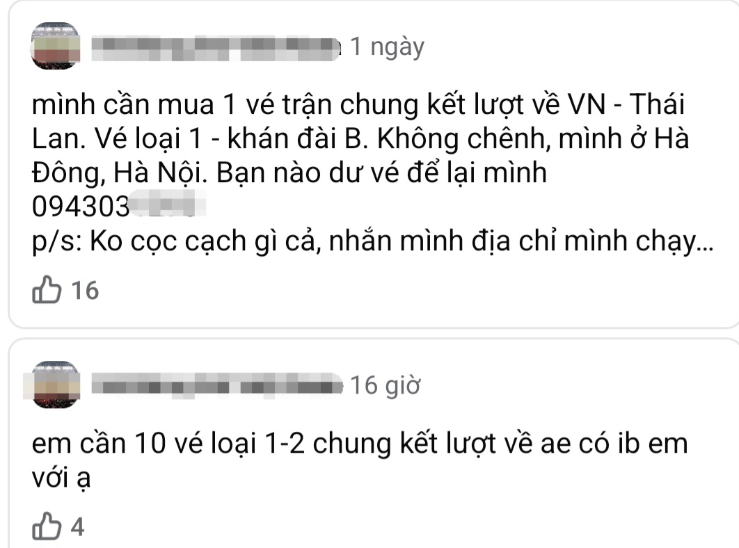 Giá Vé Chung Kết Việt Nam – Thái Lan Tăng Vọt Trên Chợ Đen