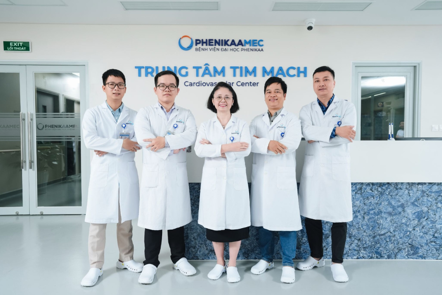 Đội ngũ bác sĩ tại Trung tâm Tim mạch PhenikaaMec