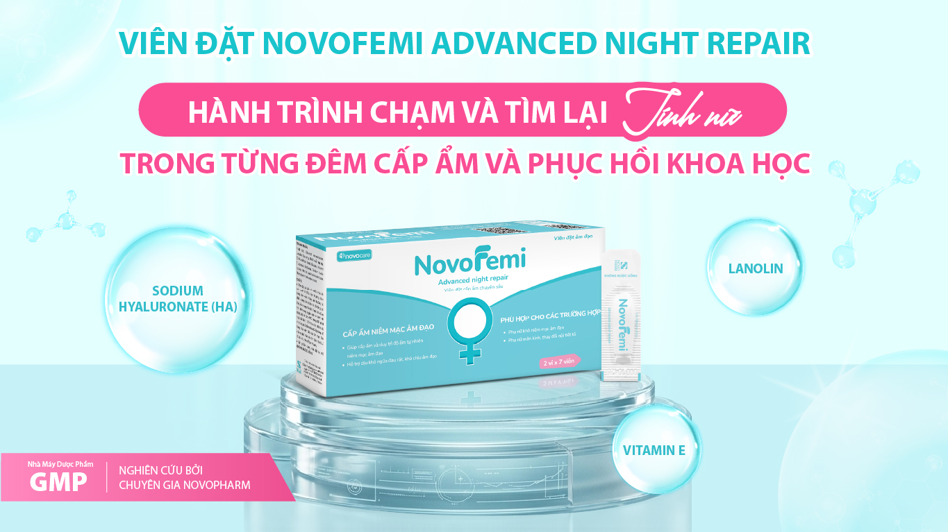anh-1-17860766646101287409934 Điều gì tạo nên hiệu quả của viên đặt âm đạo Novofemi Advanced Night Repair khiến chị em tin chọn?- Ảnh 1.