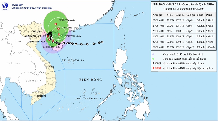Bão số 4 quần thảo trên vùng biển Quảng Ninh - Hải Phòng gây mưa cực lớn- Ảnh 1.