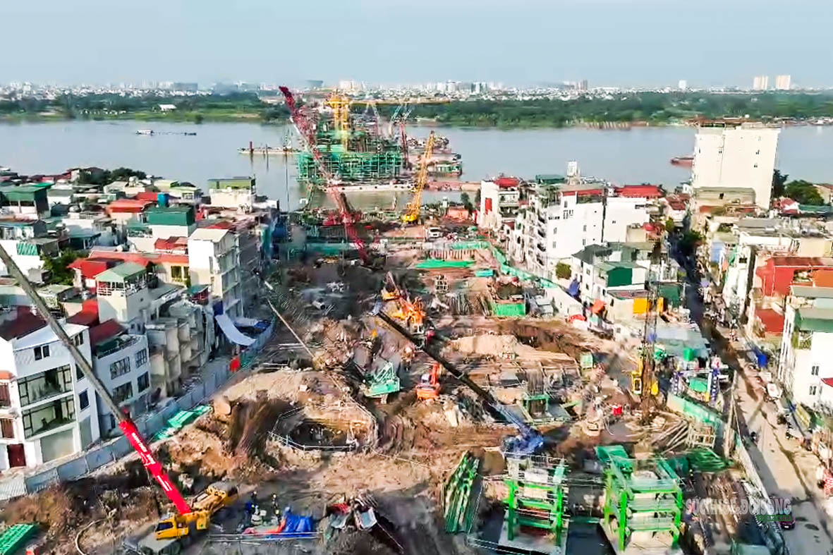 cau-tran-hung-dao2-17871067170151783525736 Cầu Trần Hưng Đạo tăng tốc thi công - Ảnh 3.