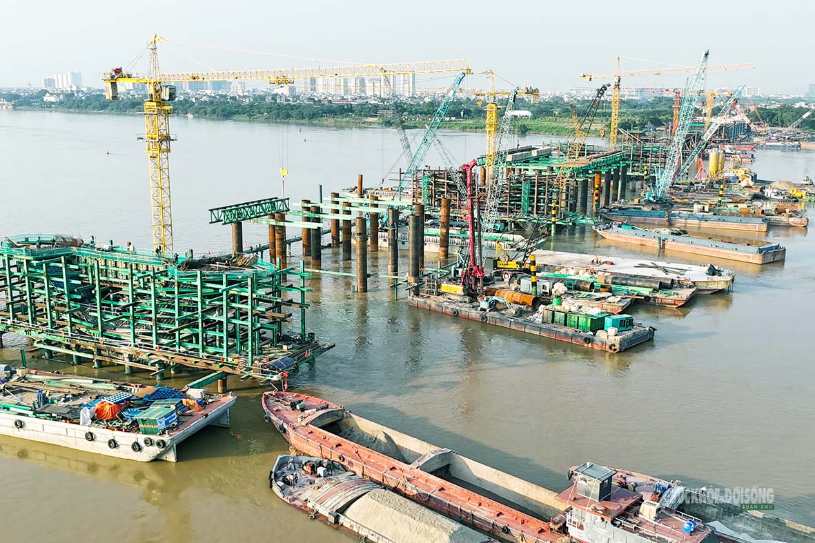 Cầu Trần Hưng Đạo: Tiến Độ Thi Công Nhanh Chóng Tại Hà Nội