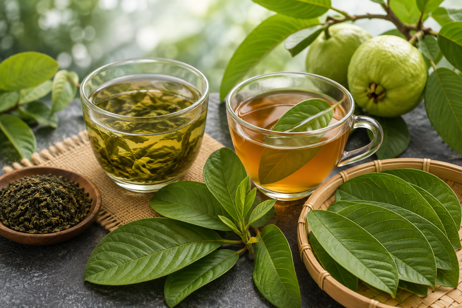 So Sánh Giữa Lá Ổi và Trà Xanh: Ai Thực Sự Là Người Chiến Thắng Trong Cuộc Chiến Chống Lão Hóa?