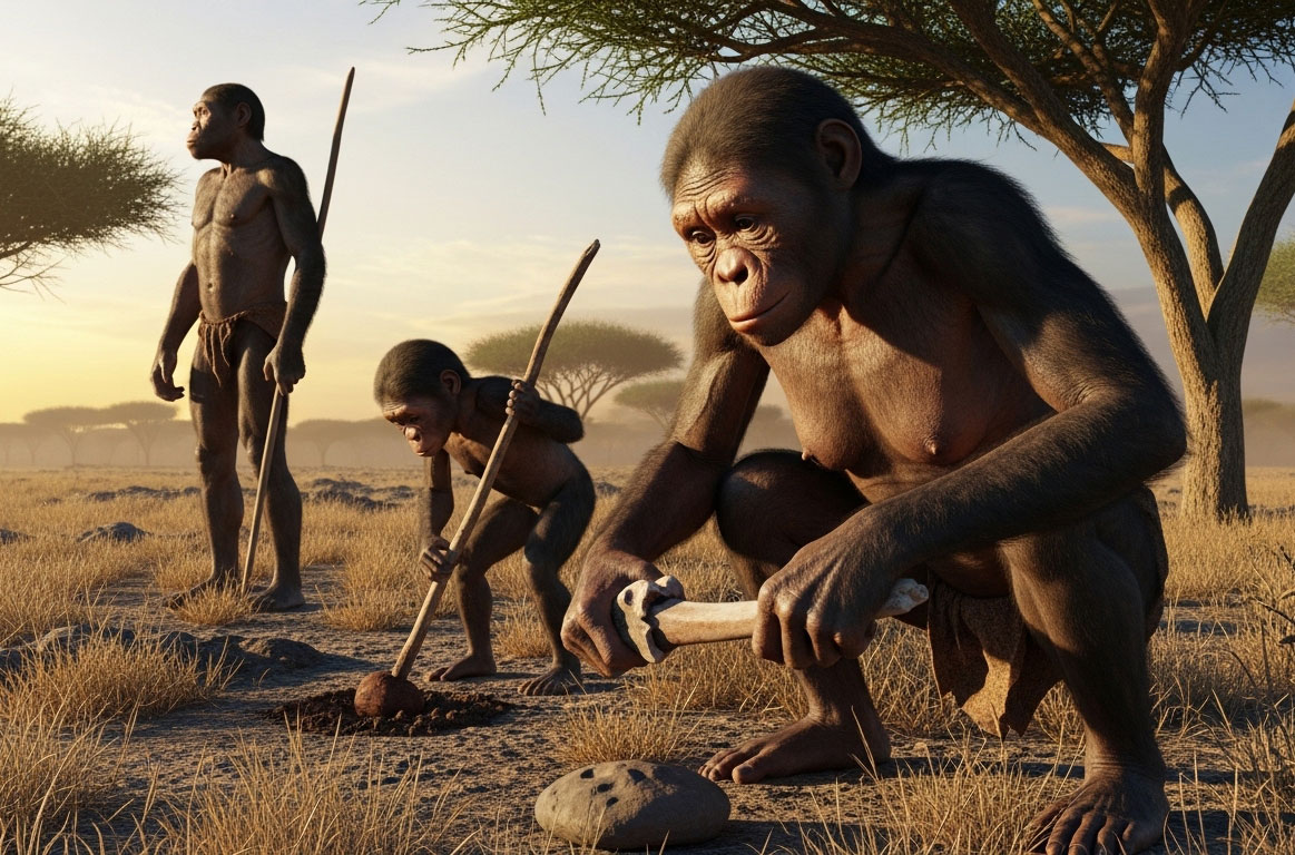 early-hominin-species-1787288410035690371776 Phát hiện mới từ hóa thạch cổ có thể viết lại cây tiến hóa của loài người - Ảnh 1.