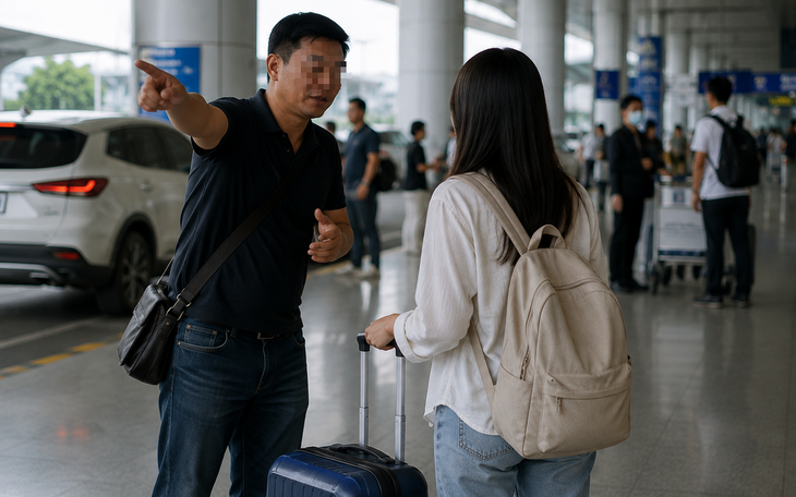 Sự Thật Đằng Sau Việc Chèo Kéo Khách Tại Sân Bay Nội Bài - Ảnh 1.
