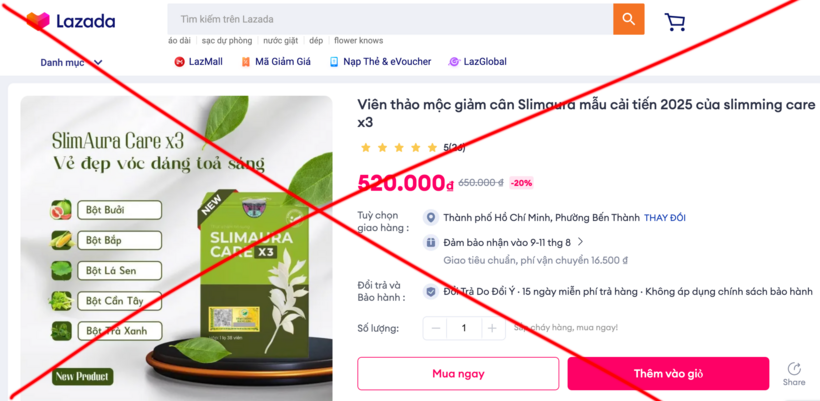 Bộ Y tế đề nghị Hà Nội xác minh hoạt động kinh doanh sản phẩm Slimaura Care x3  - Ảnh 1.