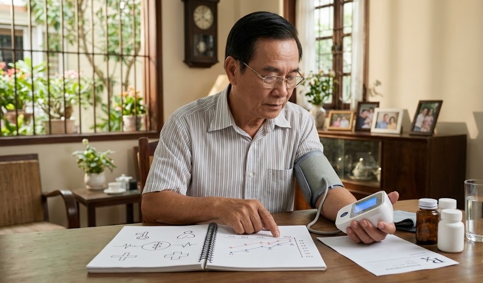 Huyết áp lên xuống trong ngày, người cao tuổi đừng vội chỉnh thuốc- Ảnh 1. Huyết áp lên xuống trong ngày, người cao tuổi đừng vội chỉnh thuốc- Ảnh 1.
