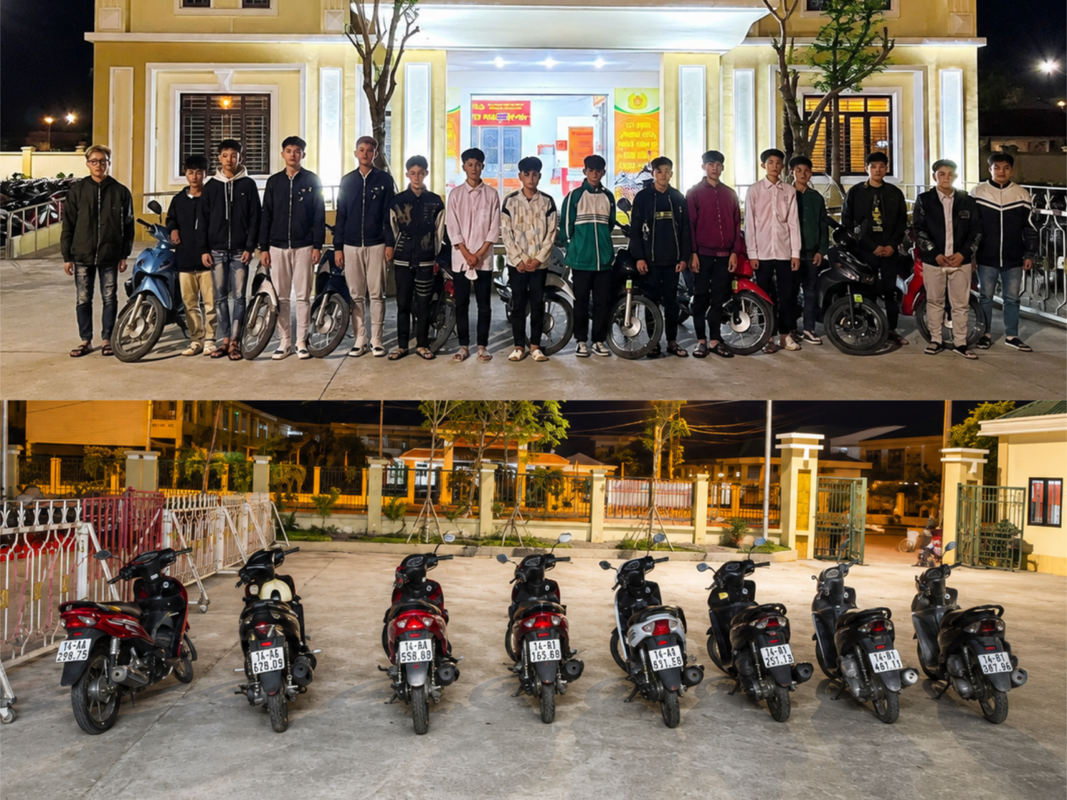 nhom-thanh-thieu-nien-va-phuong-tien-vi-pham-1786923703010157592885 Đề nghị truy tố 13 thanh thiếu niên gây rối trật tự công cộng tại Quảng Ninh- Ảnh 1.