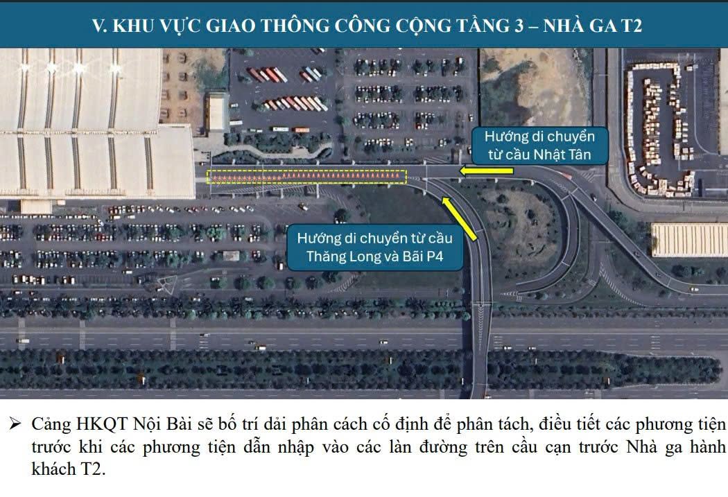 Sơ đồ phân luồng Nhà ga T2