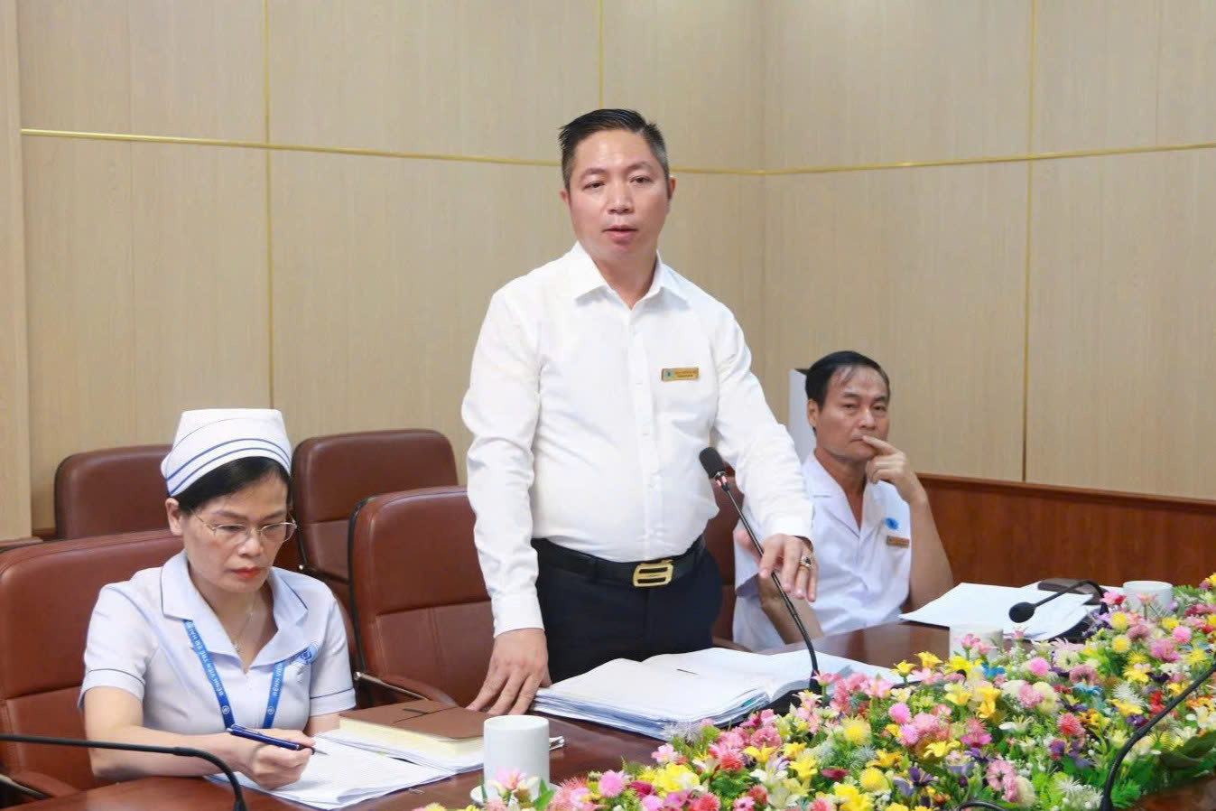 pho-giam-doc-benh-vien-nhi-hai-phong-nguyen-viet-anh-1787490327278889220380 Bệnh viện Nhi Hải Phòng diễn tập xử lý tình huống khi nhân viên bị tấn công- Ảnh 1.