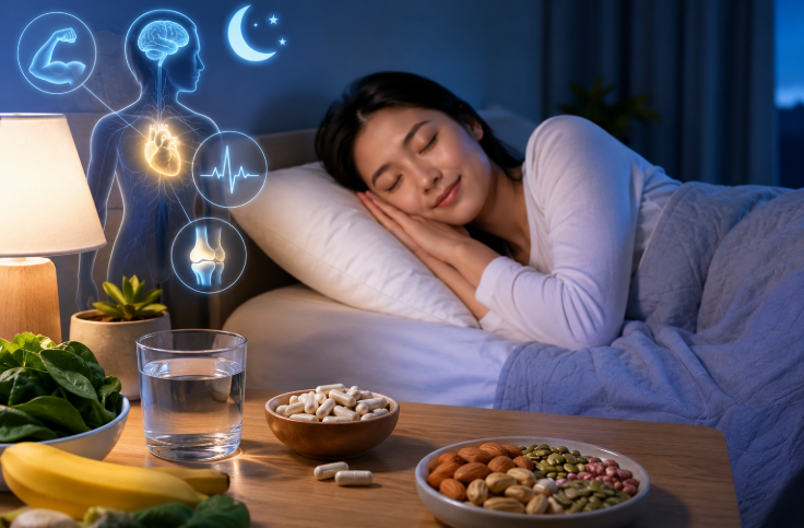 Khám Phá 6 Lợi Ích Tuyệt Vời Khi Bổ Sung Magie Vào Ban Đêm