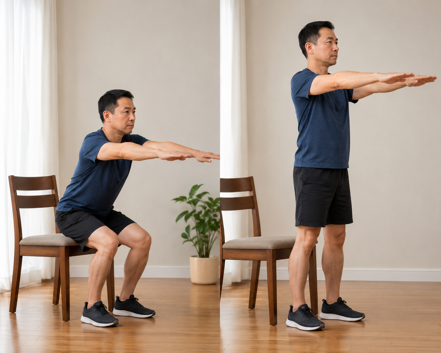 Bài tập ngồi xuống - đứng lên giúp tăng sức mạnh