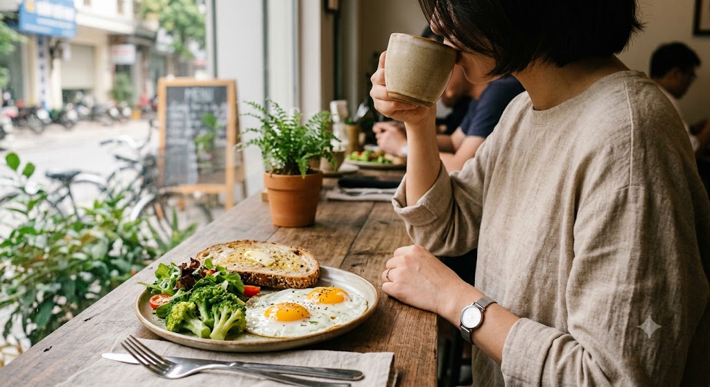 Cà phê và protein buổi sáng: cách kết hợp khoa học để hỗ trợ giảm cân