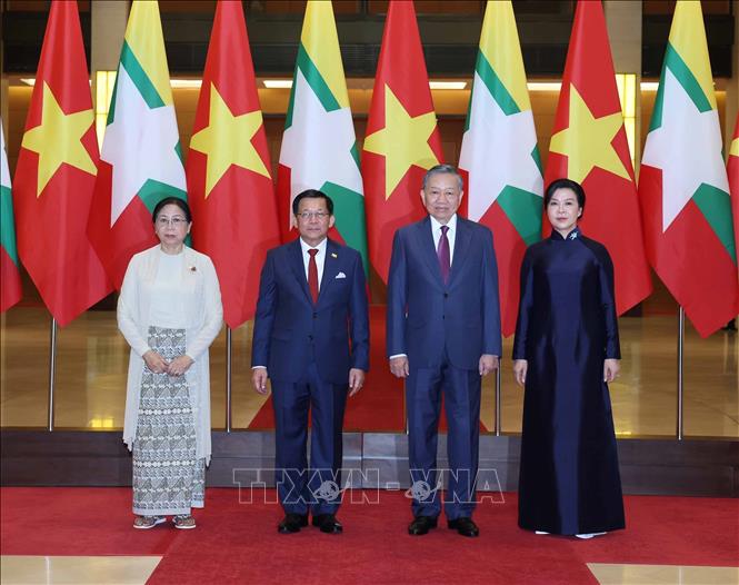 Lễ đón Tổng thống Myanmar: Nghi thức, hình ảnh và ý nghĩa ngoại giao