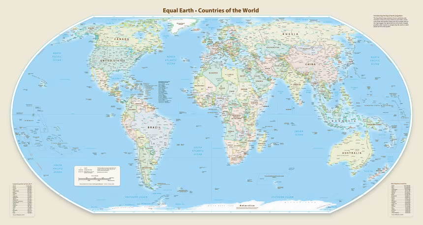 equal-earth-map-0-enjpg-17885897342912045469351 Liên Hợp Quốc thông qua sáng kiến góp phần vẽ lại bản đồ thế giới - Ảnh 1.