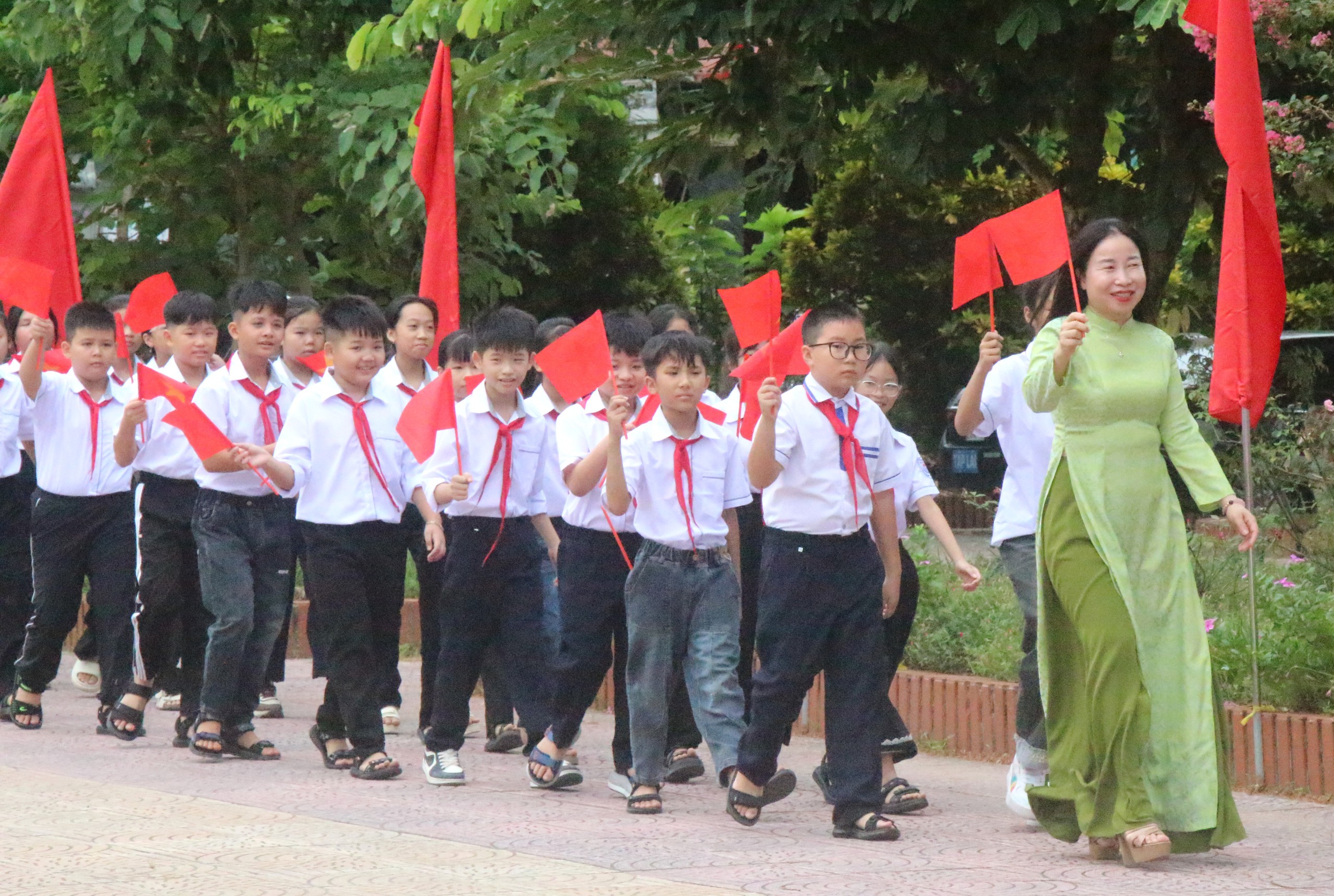 Khai giảng sau sáp nhập: Khi trường mới lần đầu đón học sinh ở Hải Phòng